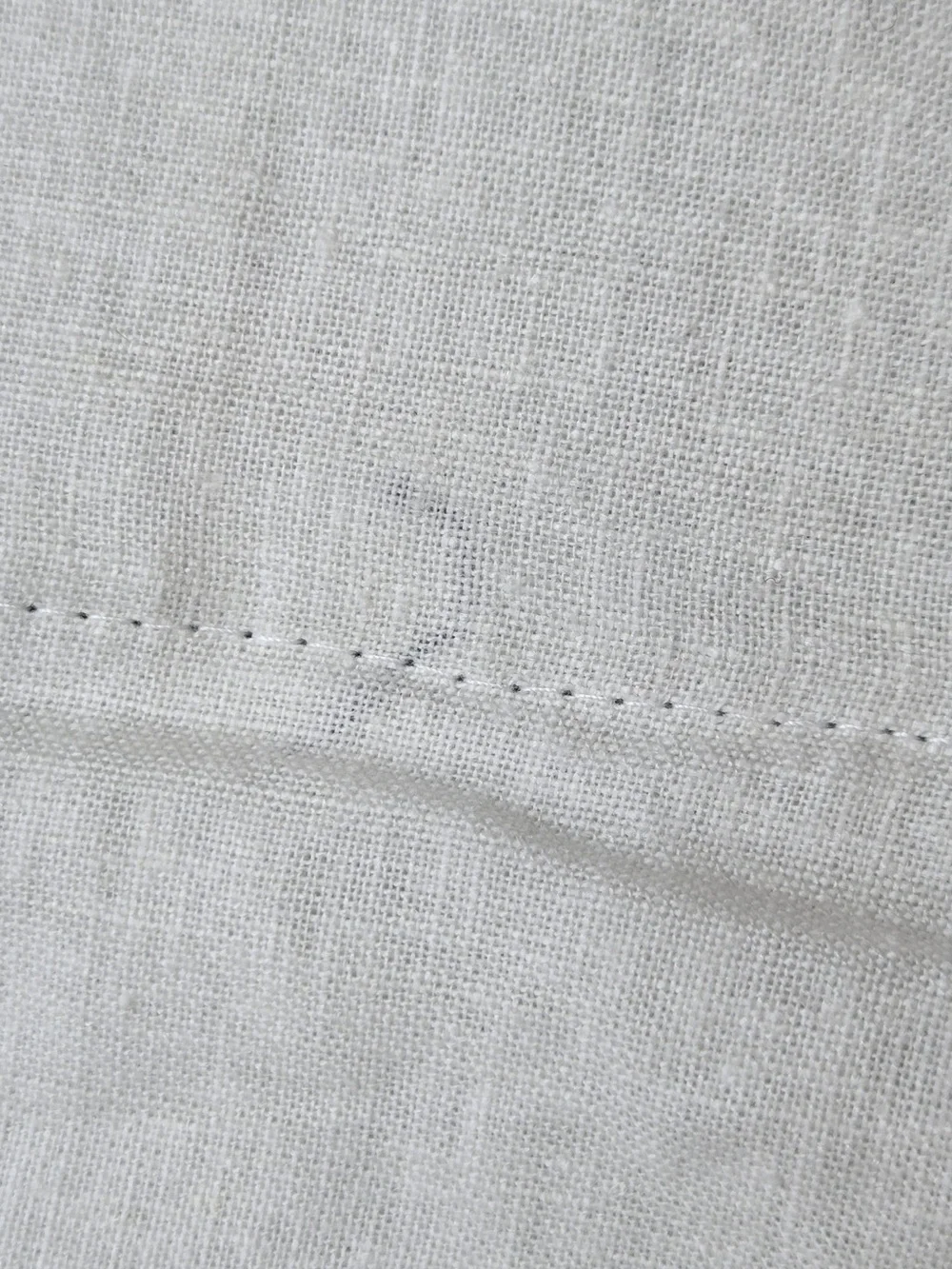 NWT QUINCE Set Of 2 48x96 European Linen True Blackout Curtains Cream 9503